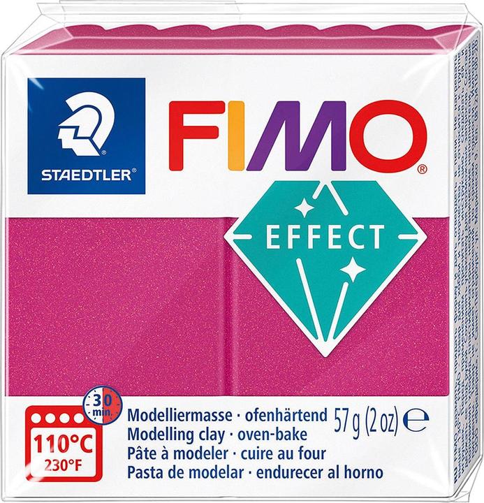Actual product image Fimo Mod.masse effect bordeaux metallic
