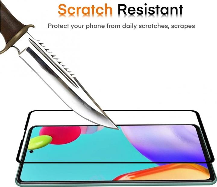 Produktbild Screenguard Samsung Galaxy A52 Full Screen Panzerglas Schutzfolie 2.5D 9H (1 Stück, Samsung Galaxy A52)