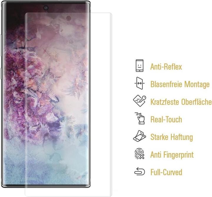 Actual product image Protectorking 6x Panzerfolie Anti-Shock matt entspiegelt (6 Piece, Samsung Galaxy Note 10 Plus)