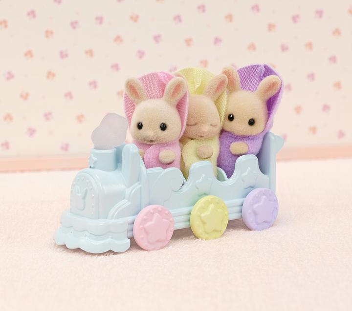 Actual product image Epoch Les triplés Lapin Crème et accessoires de bain