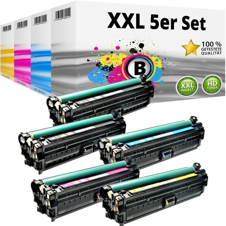 Produktbild Druckfuxx 5 XXL TONER KARTUSCHEN 307A für HP Color LaserJet CP-5220 CP-5225 5225