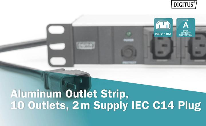 Immagine prodotto Digitus DN-95404 strip strip 10x prese IEC C13