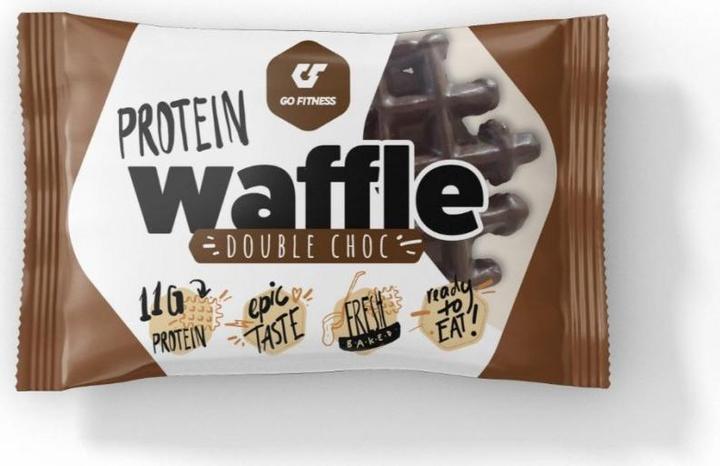 Actual product image Go Fitness Protein waffle (Double Choc, 12 pcs., 600 g)