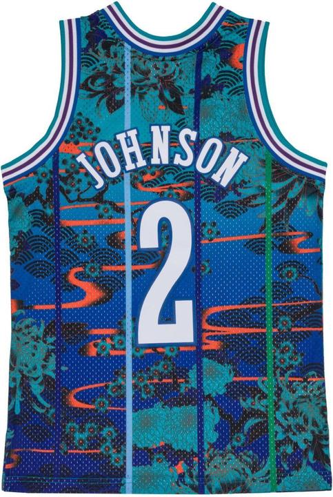 Produktbild Mitchell & Ness Swingman Mesh Jersey Charlotte Hornets ASIAN Johnson - S (S)