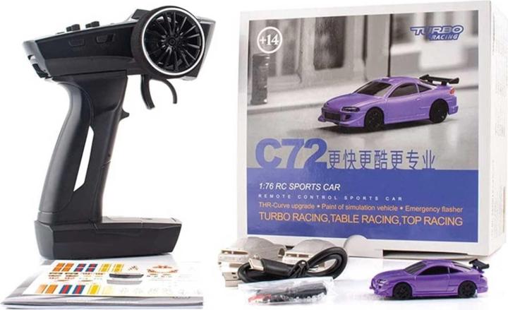 Produktbild Turbo Racing 1:76 C73 Sports RC Car RTR lila (RTR Ready-to-Run)