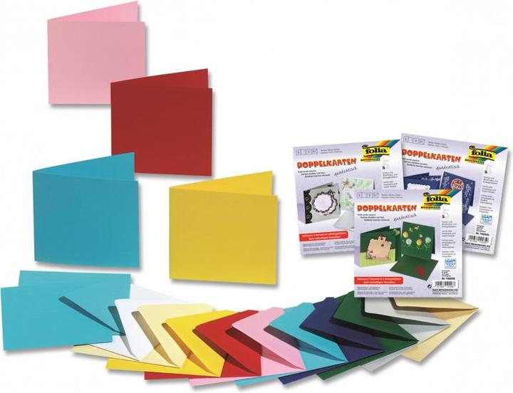 Folia Cartes doubles carrées 220 g/m2
