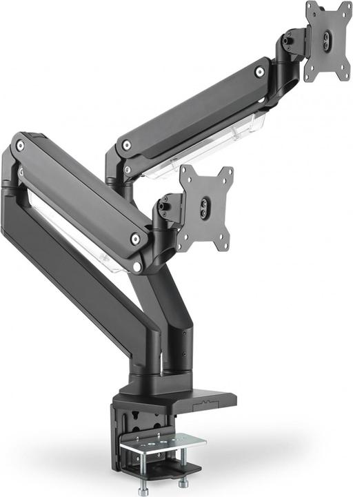 Digitus Assmann Electronic Dual Gas Spring Monitor Mount 2x 35 pollici 2x15kg max nero (Tavolo, 35")