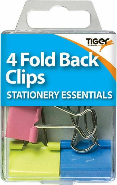 Tiger Stationery Bulldog Clips Essential 4-pack (4 x)