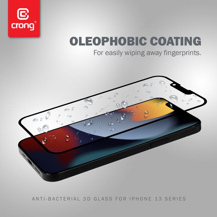 Productafbeelding Crong 3D gepantserd glas (1 Stuk, Apple iPhone 13)