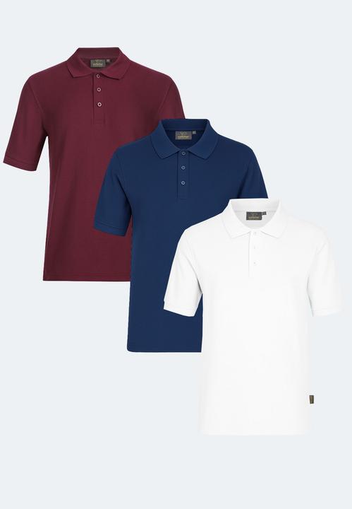 Immagine prodotto Switcher 3-er-Pack Premium Piqué Bio Poloshirt John (S)