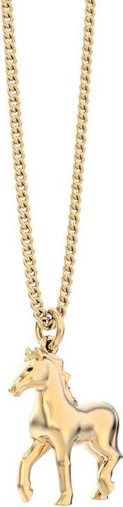 MTM Horse Necklace (Messing, 18k Gold, 43 cm)