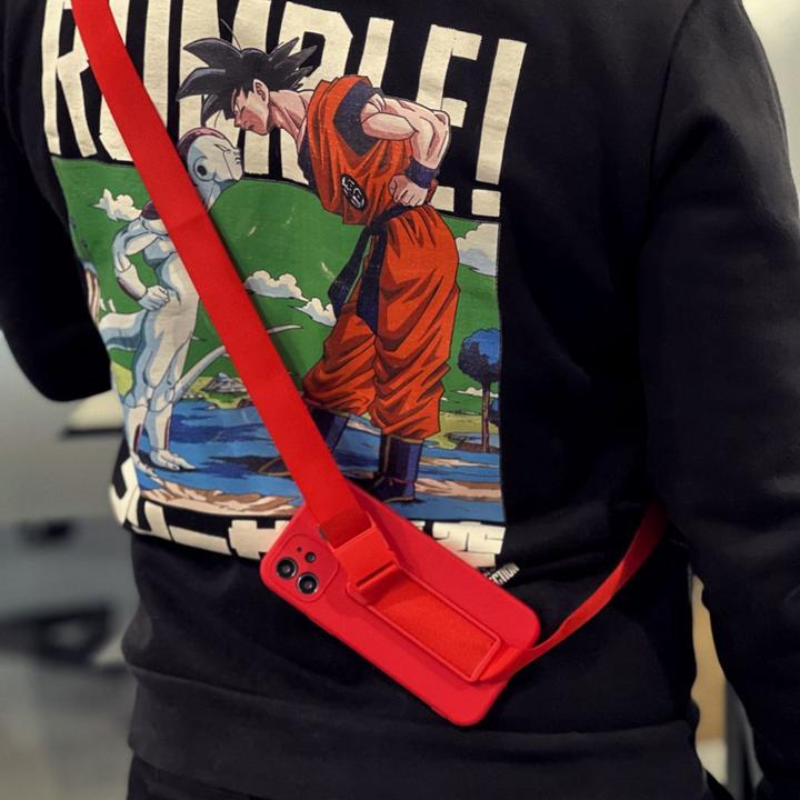 Image du produit Hurtel Rope case gel case with a chain lanyard bag lanyard iPhone 11 Pro Max black (Apple iPhone 11 Pro Max)