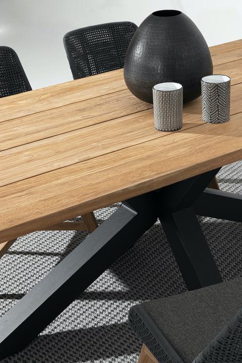 Produktbild Bizzotto Gartentisch Ramsey schwarz (240 cm)