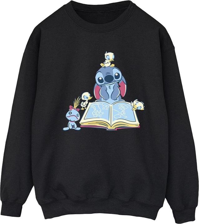 Disney Lilo & Stitch Reading A Book Sweatshirt (L)