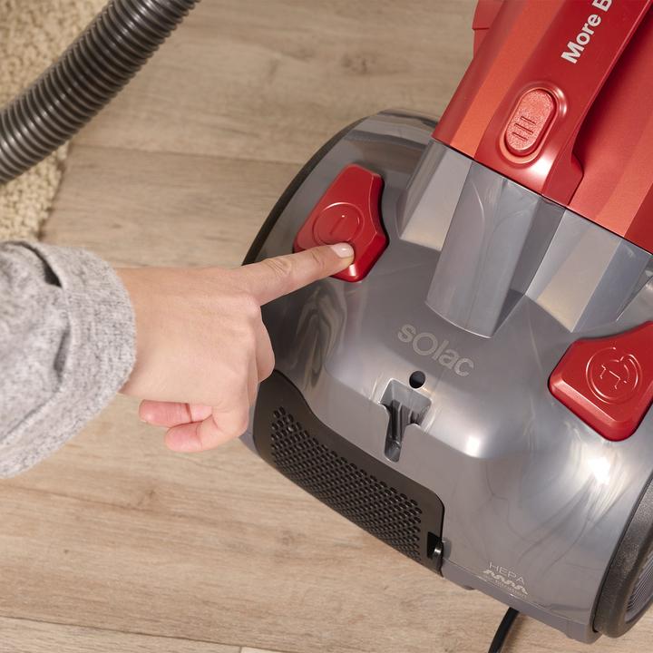 Actual product image Solac More Brave, 800 W, Cylinder vacuum, Dry, Bagless, HEPA, Multi cyclonic