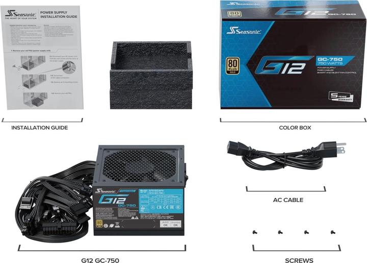 Immagine prodotto Seasonic G12 GC-750 (750 W)