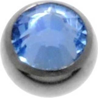 Bijouteria 1.2mm Titan Piercingteil (Swarovski Kristall, Titan)