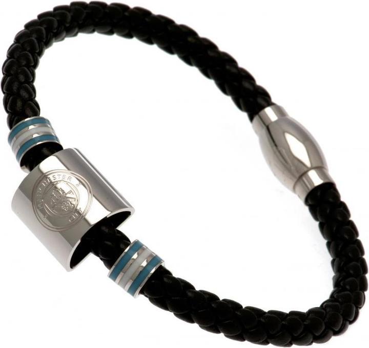 Immagine prodotto Manchester City FC Bracciale Colore Anello Pelle (20 cm, 100% pelle)