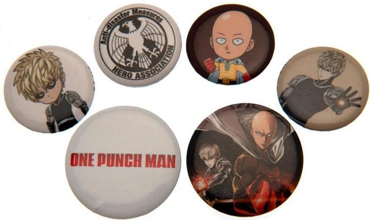 Immagine prodotto One Punch Man Set di bottoni a spillo da 6 pezzi