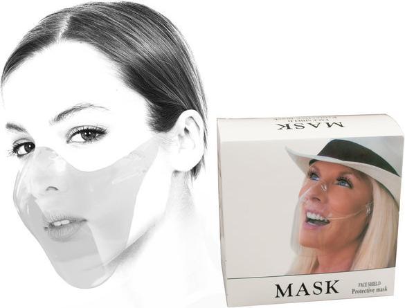 Novidarte TECHNA Gesichtsschutzmaske | transparent (1 x)