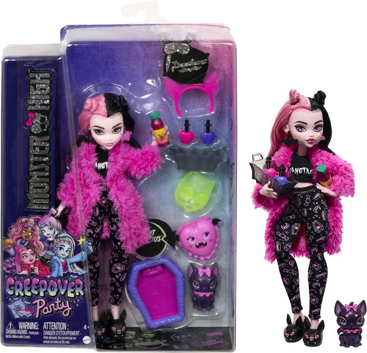 Productafbeelding Monster High Accessoires voor poppen- en pyjamafeestjes, Draculaura, Eng pyjamafeestje