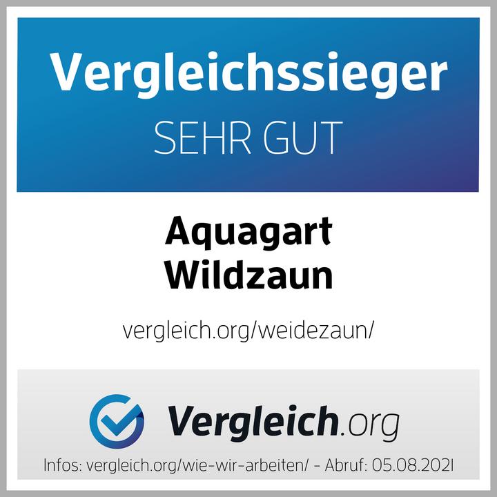 Etichetta energetica Aquagart 200m Wildzaun Forstzaun Knotengeflecht 125/13/30+ Z-Profil Zaunpfosten