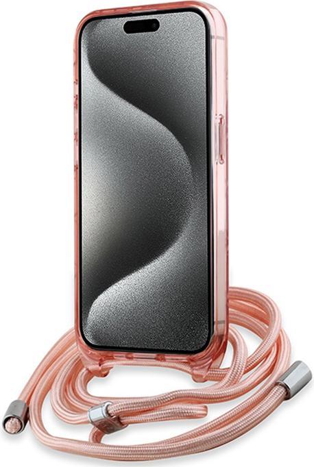 Produktbild Karl Lagerfeld KLHMP15XHCKCKLCP iPhone 15 Pro Max 6.7" różowy/pink hardcase IML Crossbody Monogram K (Apple iPhone 15 Pro Max)