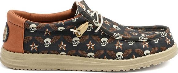 Actual product image Hey Dude Wally Stars n Skulls Print (42)