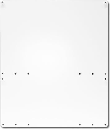 Produktbild MonLines V011W VESA Adapter für LG OLED Fernseher weiss