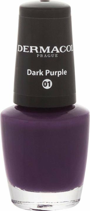 Dermacol Nail polish mini - limited edition (Nail Polish) 5 ml - Shade: 01 Dark Purple (01 Dark Purple)