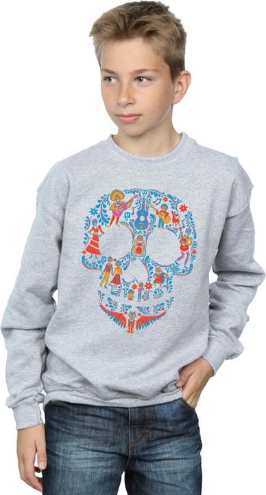 Actual product image Disney Boys Coco Skull Pattern Sweatshirt (140, 146)