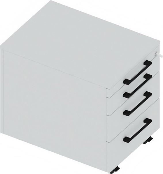 Actual product image Palmberg Roll container drawers ORGA PLUS gray