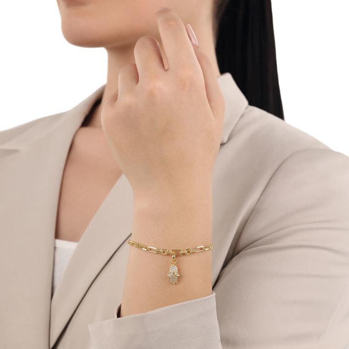 Immagine prodotto Amor Ciondoli da donna, argento 925, zirconi sintetici. | Mano Hamsa (Argento 925)