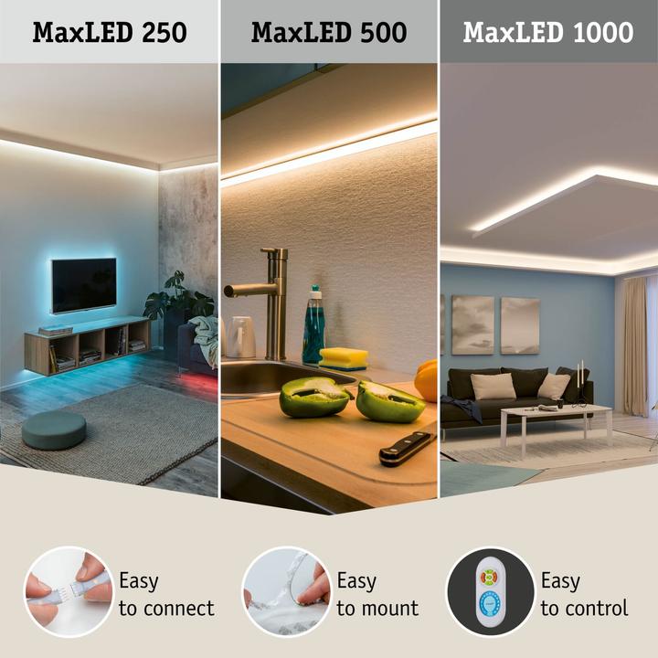 Image du produit Paulmann MaxLED 1000 Full-Line COB Stripe Set (RGBW, 150 cm, Intérieur)