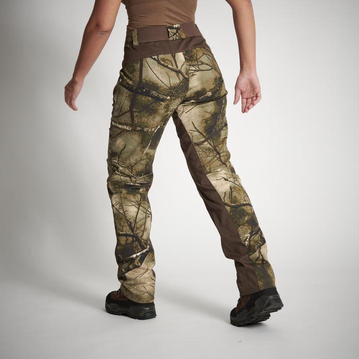 Produktbild Solognac Jagdhose 500 Damen geräuscharm atmungsaktiv Camouflage (S)