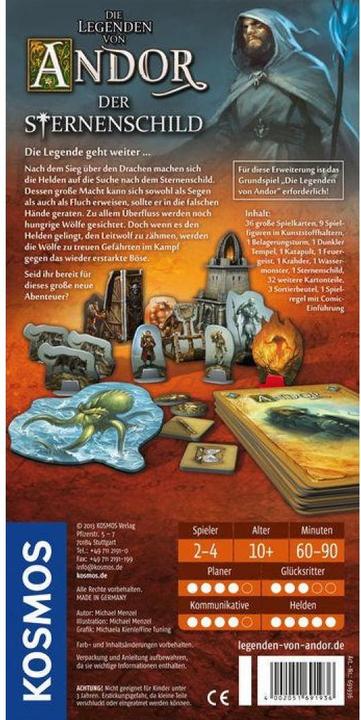 Productafbeelding Kosmos De Legenden van Andor: Het Sterrenschild - Uitbreiding (Duits)