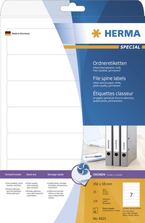 HERMA Inkjet Ordneretiketten A4