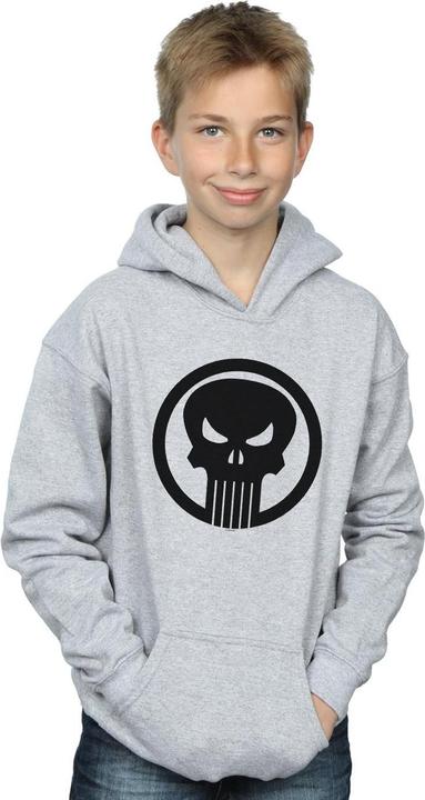 Immagine prodotto The Punisher Skull Circle Felpa con Cappuccio Ragazzi (140, 146)