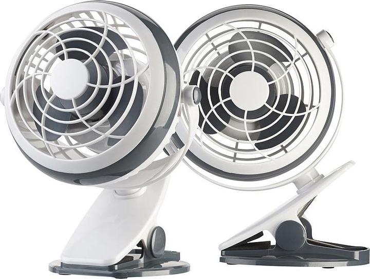 Produktbild Sichler 2er-Set Mobile Ventilatoren mit Klemme (52 dB)