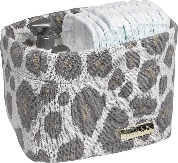 Meyco Wickeltichkörbchen medium Panter neutral
