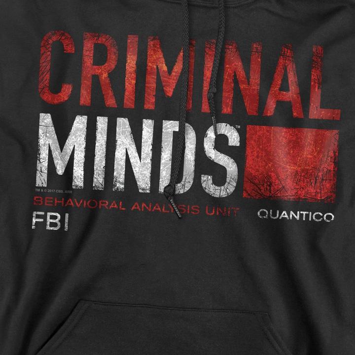 Immagine prodotto Criminal Minds Felpa con Cappuccio Carta del Titolo Uomo (XL)