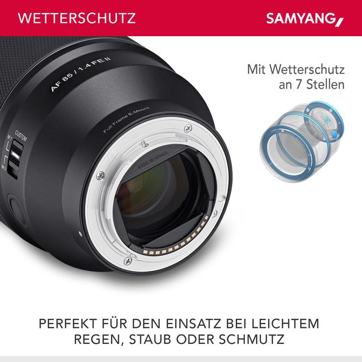Produktbild Samyang AF 85mm f/1.4 FE II Sony E (Sony E, Vollformat)