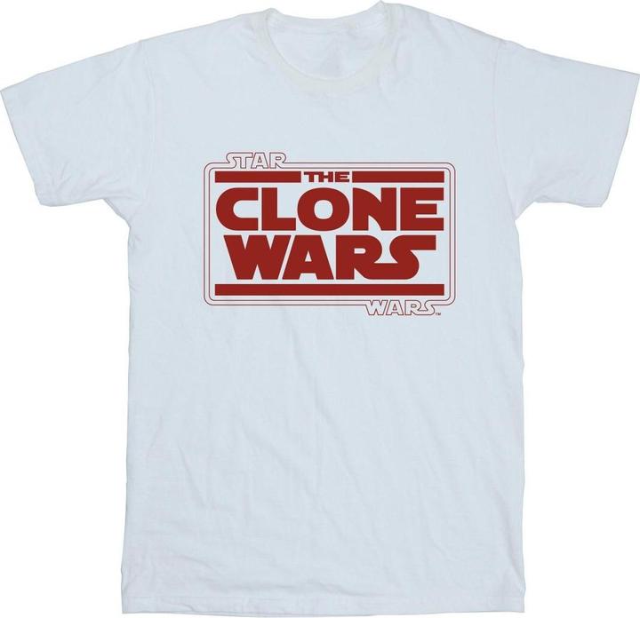 Star Wars Clone Wars Logo TShirt Jungen (128)