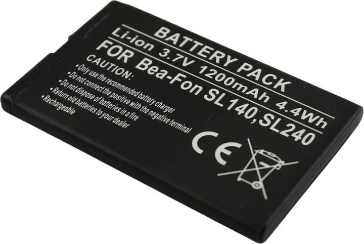 Actual product image Avizar Li-Ion Akku 3.7V 1200mAh Bea-Fon SL140/SL240