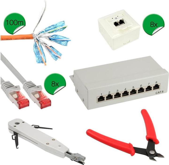 Produktbild InLine Cat.6 Network Installation Kit - Speicher-Installationskit