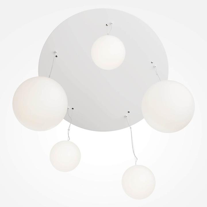 Immagine prodotto Maytoni Lampada a sospensione Basic form, lampada a sospensione 5x E27 bianca, opaca (E27)
