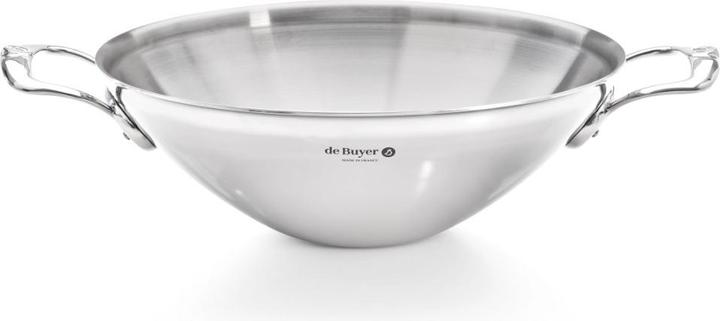 Produktbild de Buyer Affinity Wok mit 2 Griffen, Induktion (32 cm, Wok Pfanne, Edelstahl)