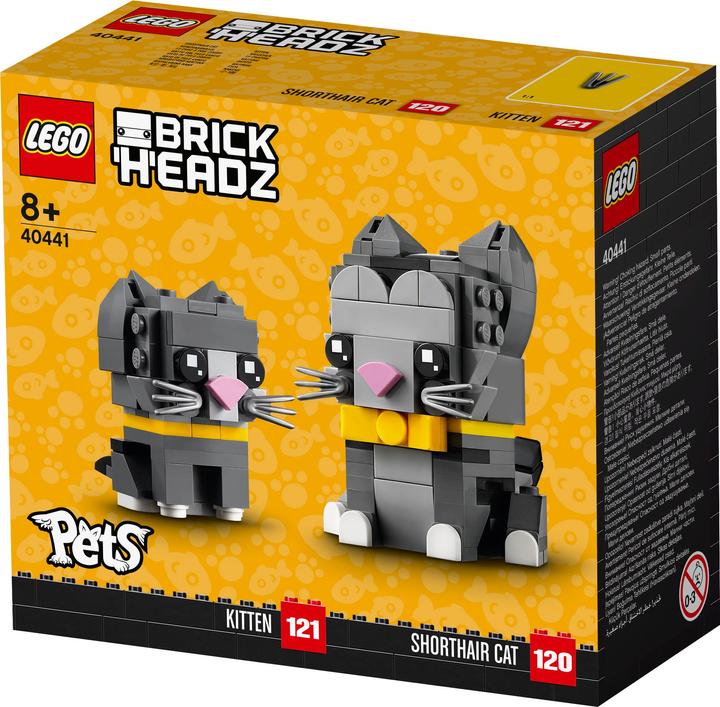 Produktbild LEGO BrickHeadz Kurzhaarkatzen (40441, LEGO Brickheadz)