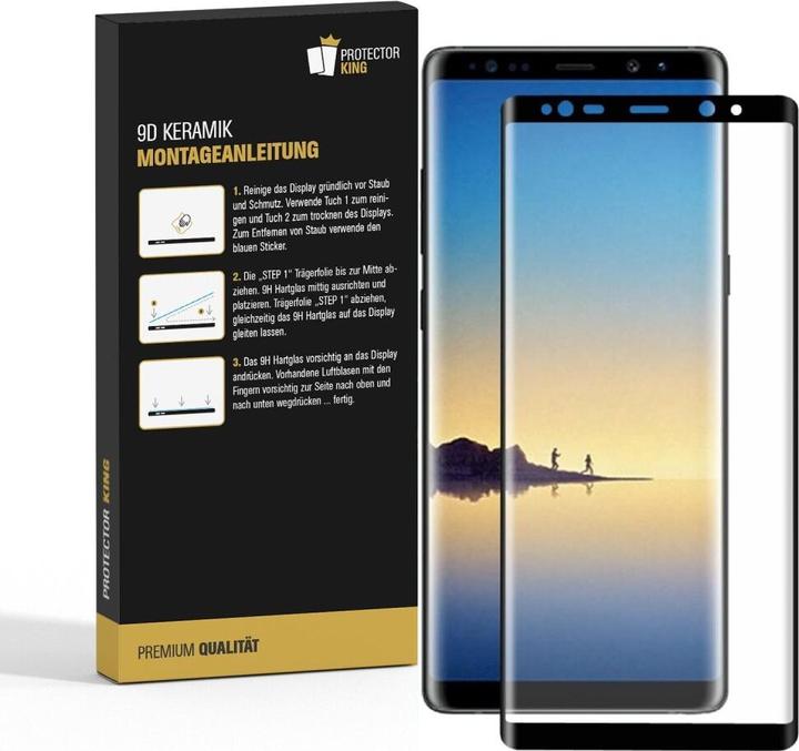 Produktbild Protectorking 3x Ceramic-Glass Full Cover HD Klar (3 Stück, Samsung Galaxy Note 8)