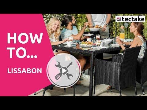 Produktbild tectake Rattan Sitzgruppe Porto